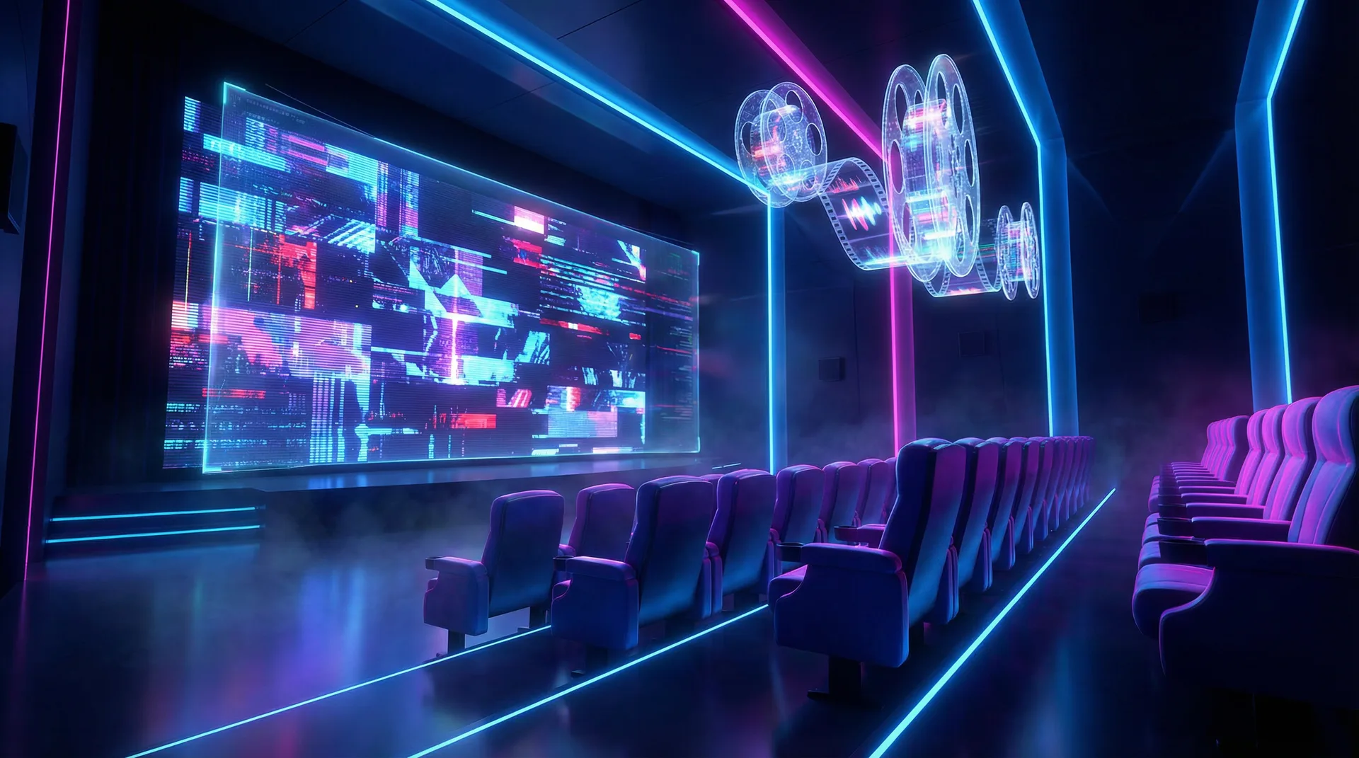 大发棋牌 蓝图影院频道全息投影屏幕