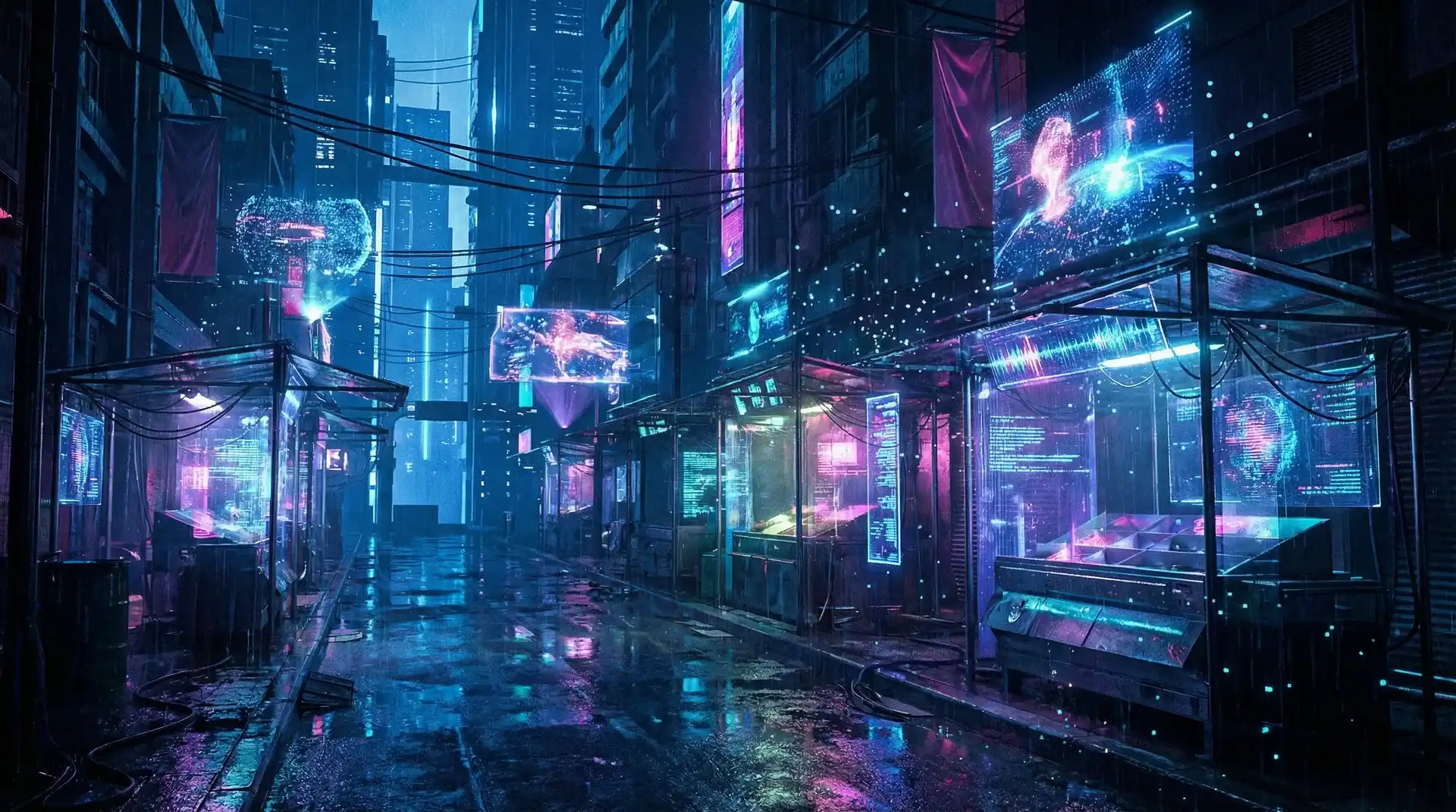 大发棋牌 蓝图不夜城活动广场赛博集市